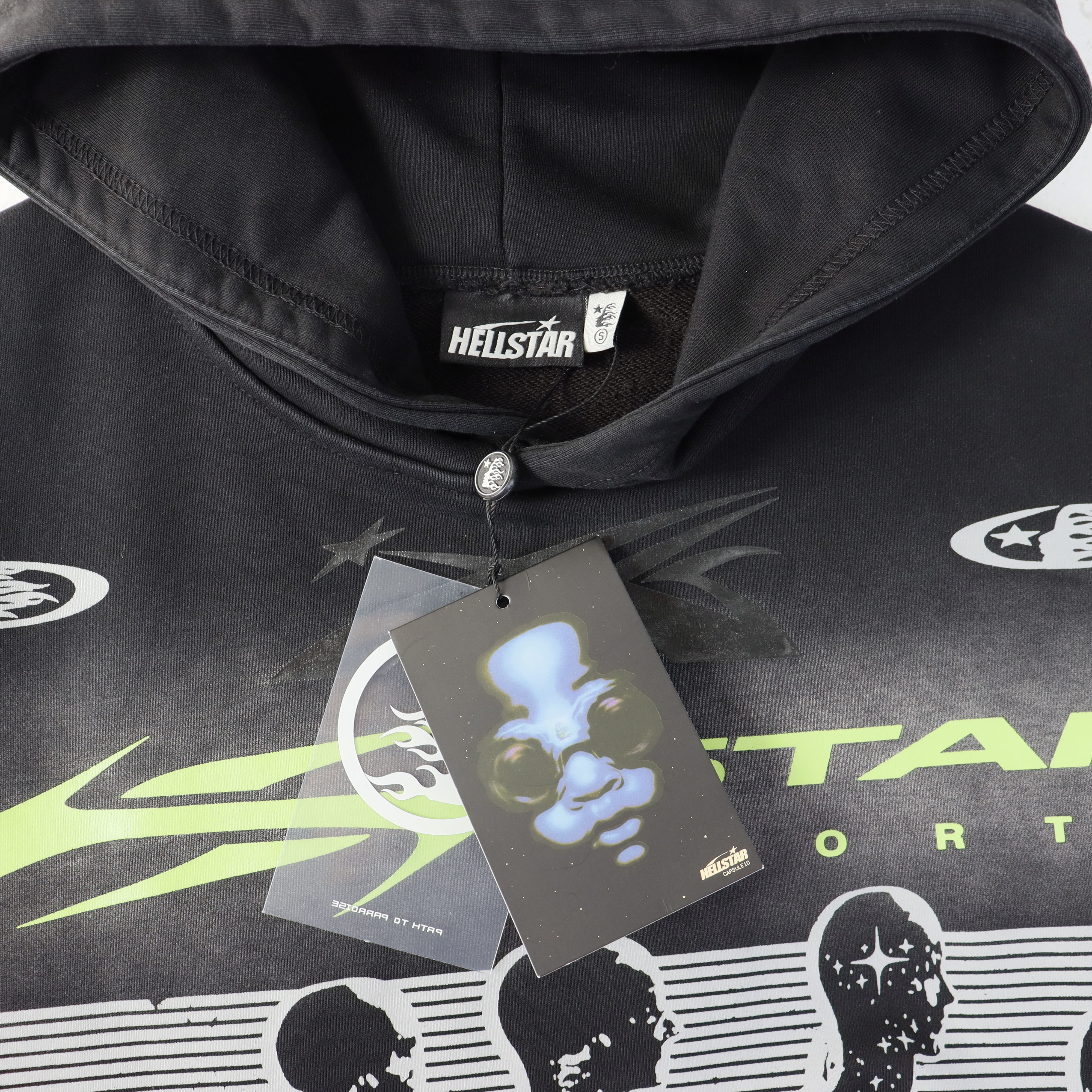 Hellstar Sports Hoodie & Sweatpants Set Black Green #5676-8232