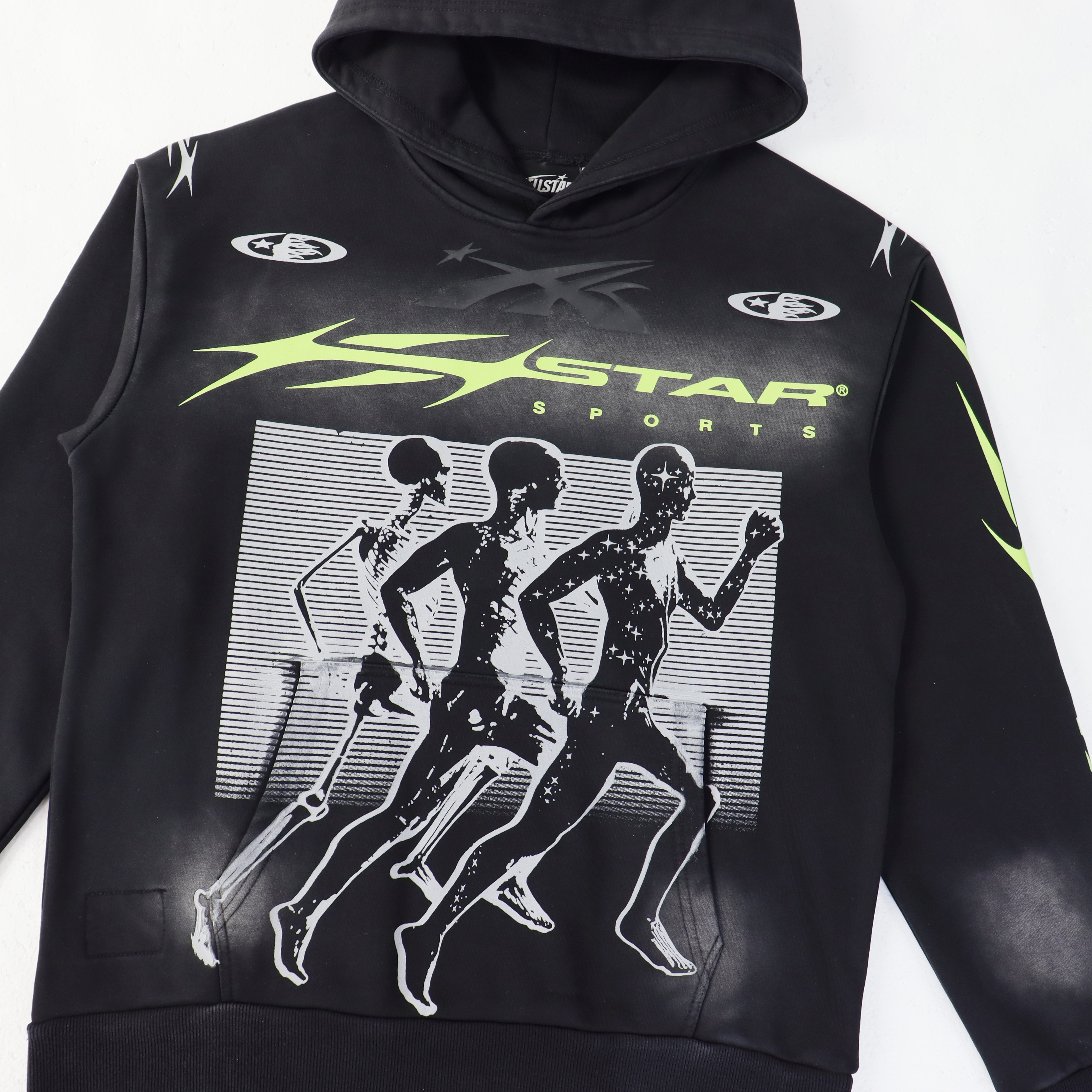 Hellstar Sports Hoodie & Sweatpants Set Black Green #5676-8232