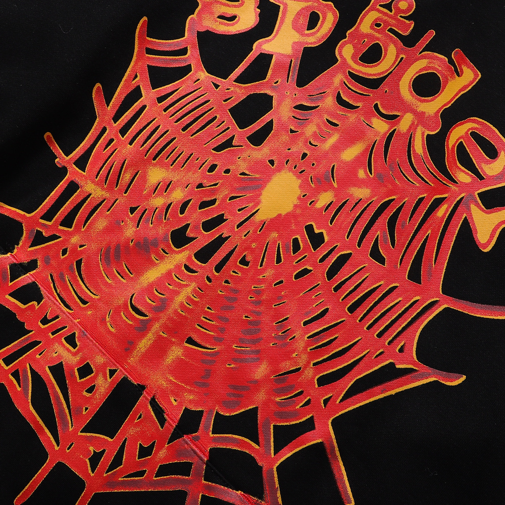 Sp5der OG Web V2 Hoodie & Sweatpant Set Black #8228 