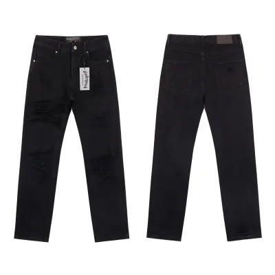 Godspeed Streetwear Denim Straight Biker Jeans #8209 Black 01