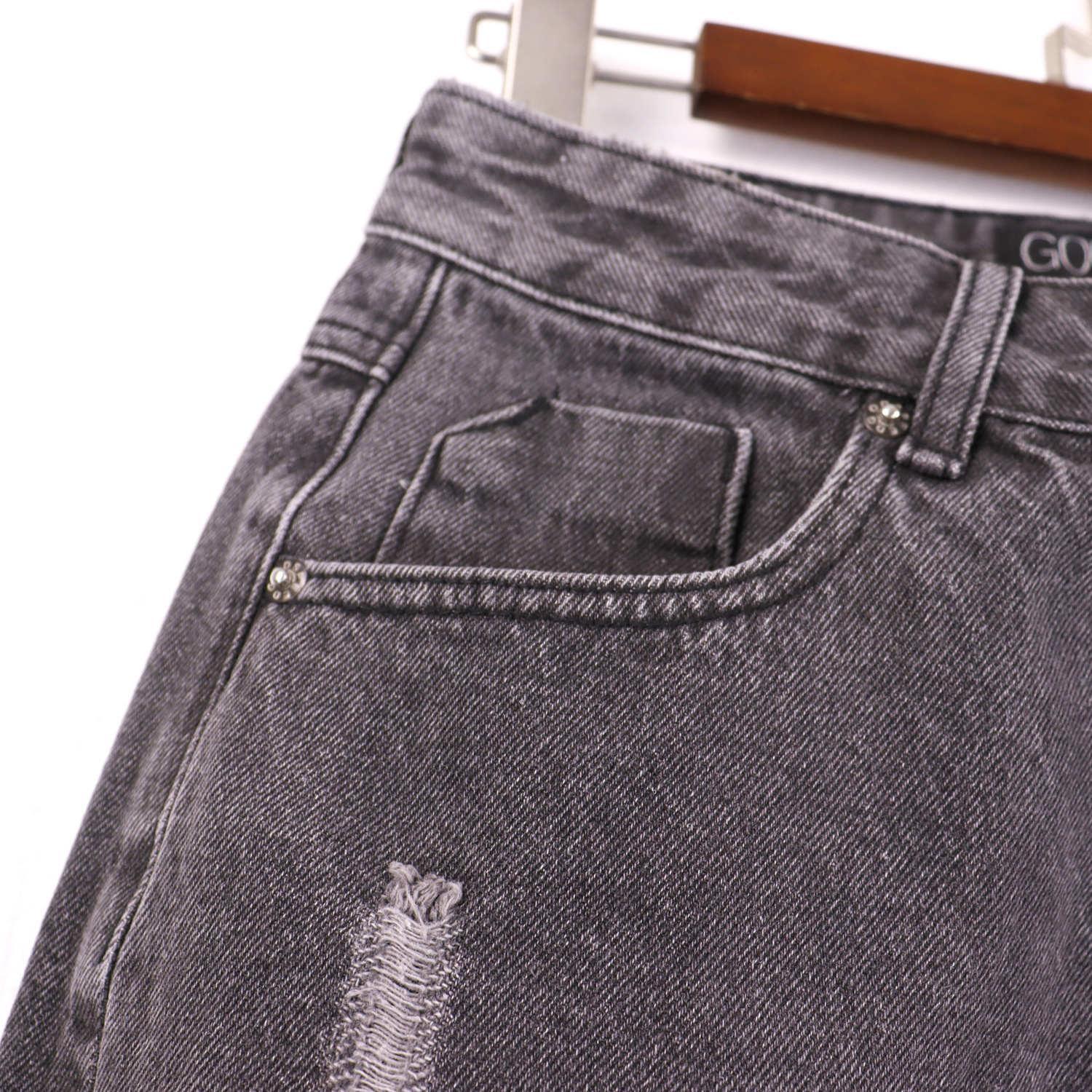 Godspeed Streetwear Denim Straight Biker Jeans  #8209 Smoky Gray