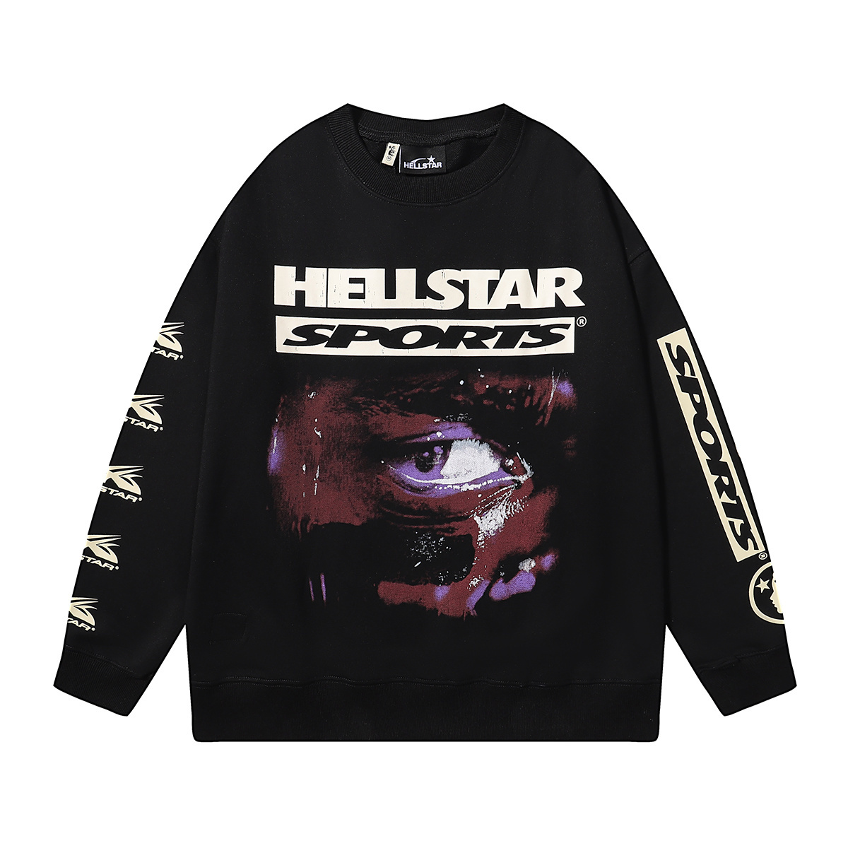 Hellstar Sports 96 Crewneck #2126 Black/Gray