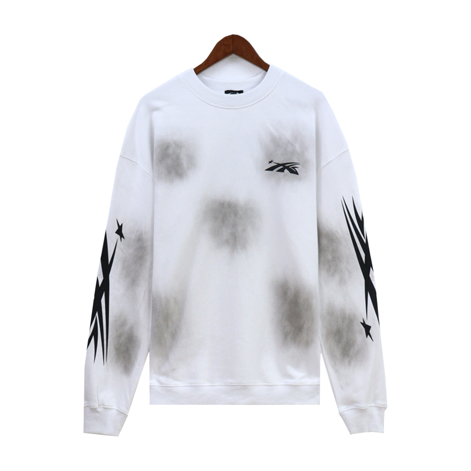 Hellstar Terry Fabric Crewneck #7545 Yellow/White