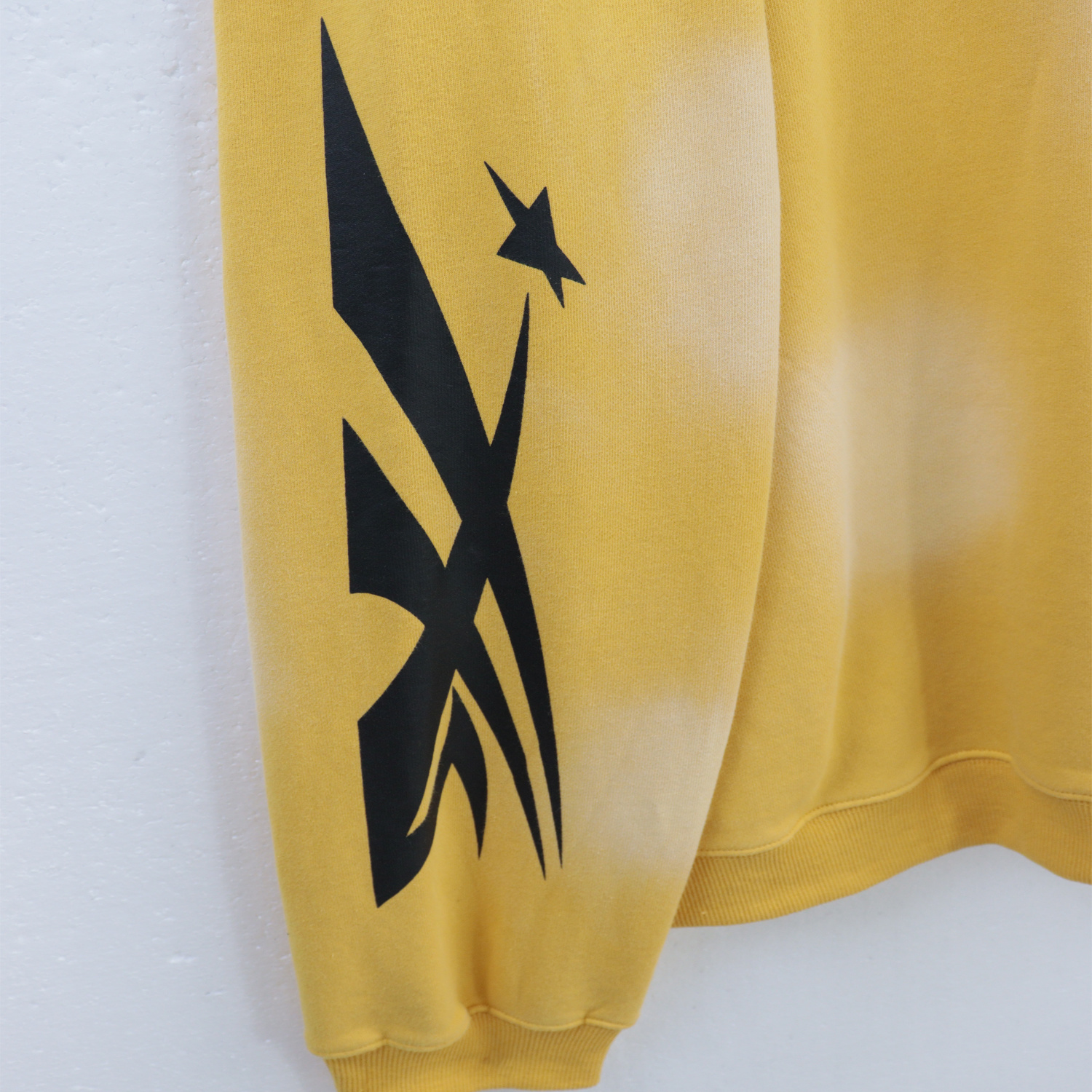 Hellstar Terry Fabric Crewneck #7545 Yellow/White