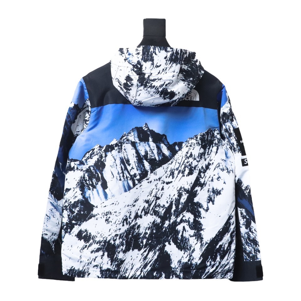 Supreme x The North Face Mountain Parka Blue/White Jacket