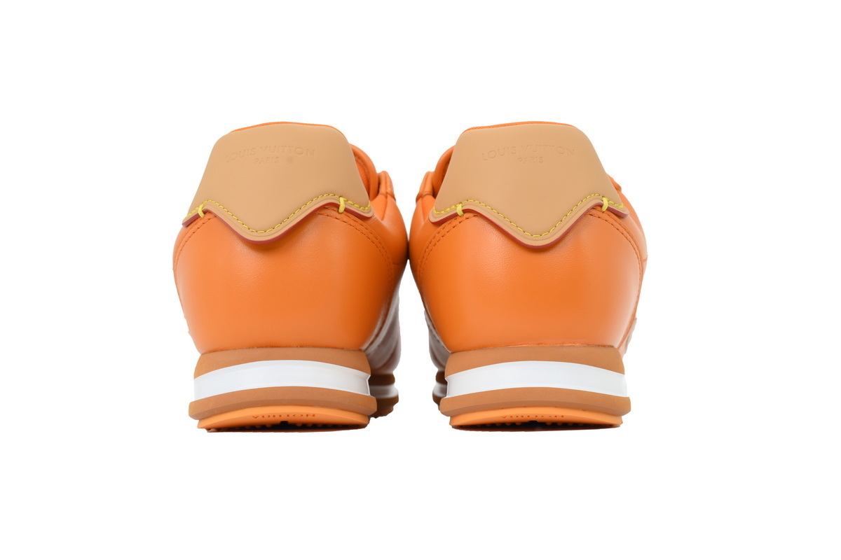 LV BUTTERSOFT Sneaker Lambskin/Plain Calf x Nigo Orange