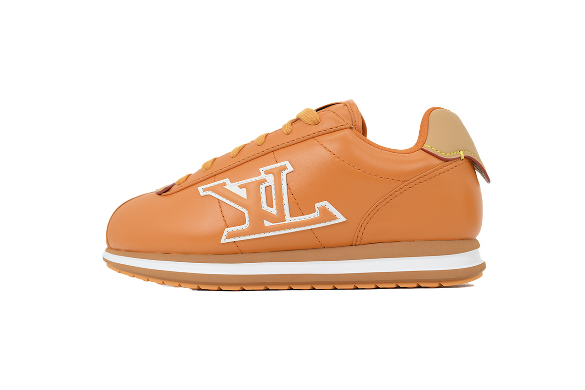LV BUTTERSOFT Sneaker Lambskin/Plain Calf x Nigo Orange