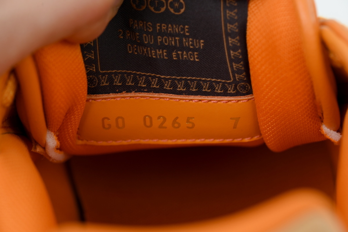 LV BUTTERSOFT Sneaker Lambskin/Plain Calf x Nigo Orange