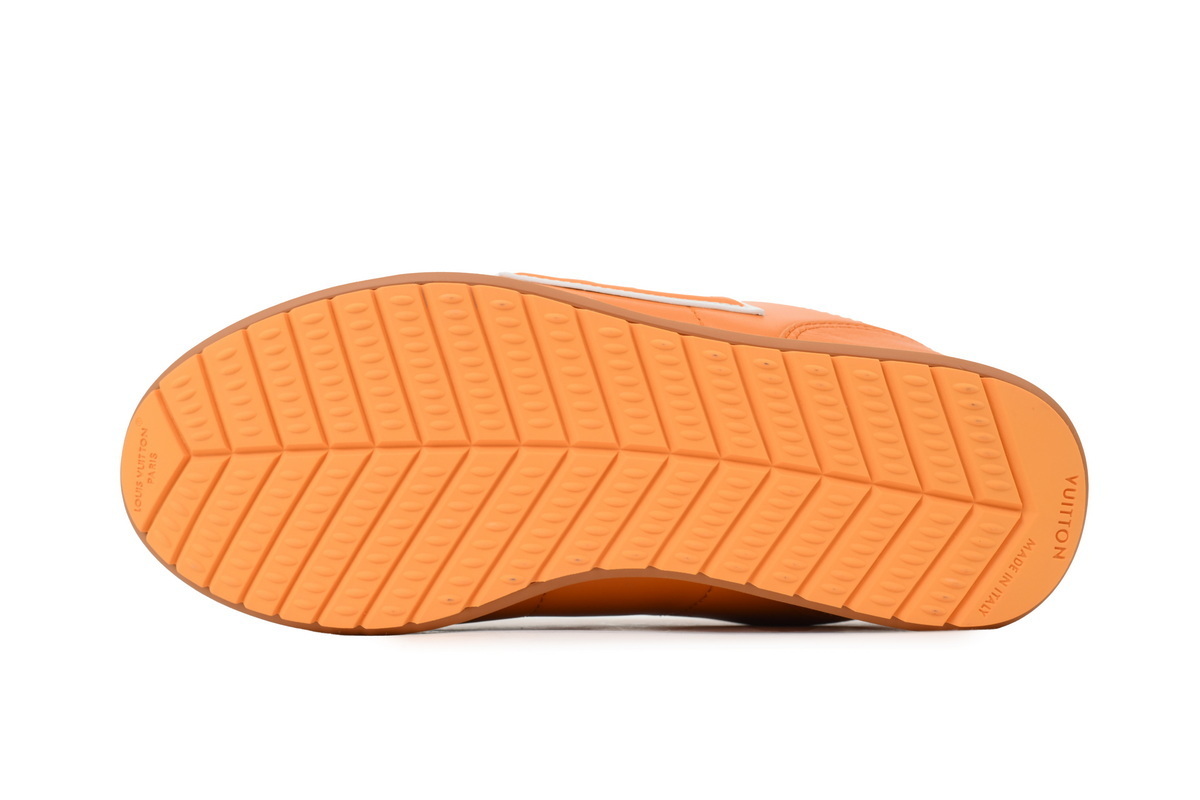 LV BUTTERSOFT Sneaker Lambskin/Plain Calf x Nigo Orange