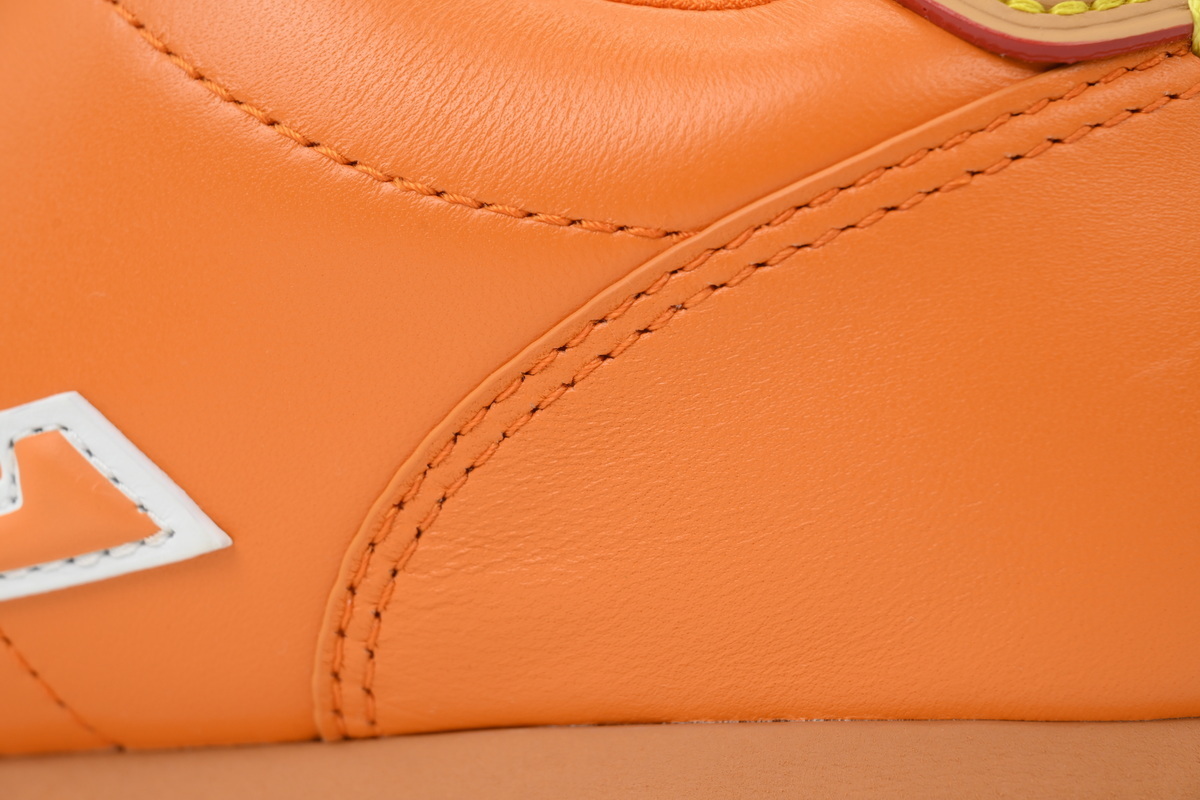 LV BUTTERSOFT Sneaker Lambskin/Plain Calf x Nigo Orange