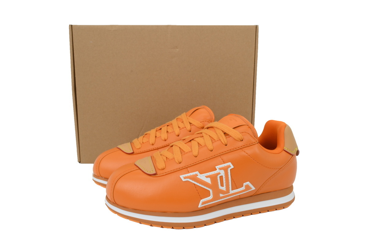 LV BUTTERSOFT Sneaker Lambskin/Plain Calf x Nigo Orange