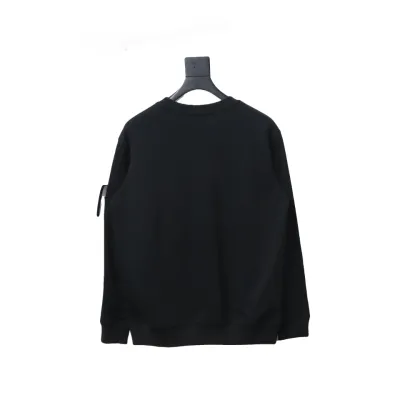 Stone Island Classic Logo Sleeve Patch Crewneck Black 02