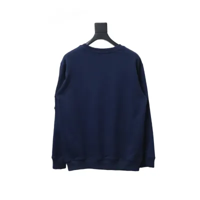 Stone Island Classic Logo Sleeve Patch Crewneck Dark Blue 02