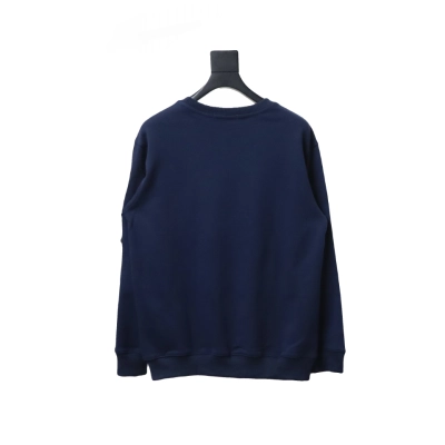 Stone Island Classic Logo Sleeve Patch Crewneck Dark Blue 02