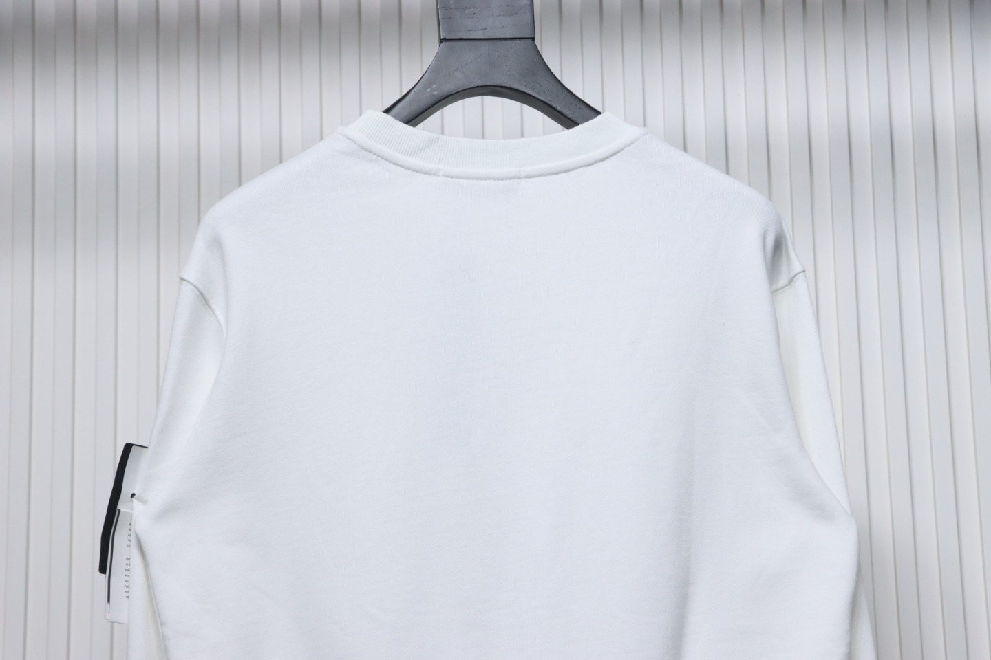 Stone Island Classic Logo Sleeve Patch Crewneck White