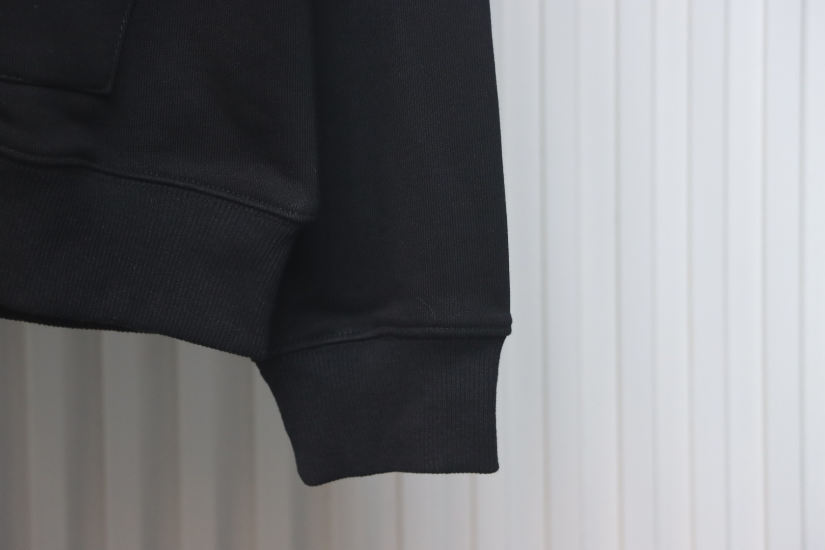 Stone Island Classic Logo Sleeve Patch Zipper Hoodie Black