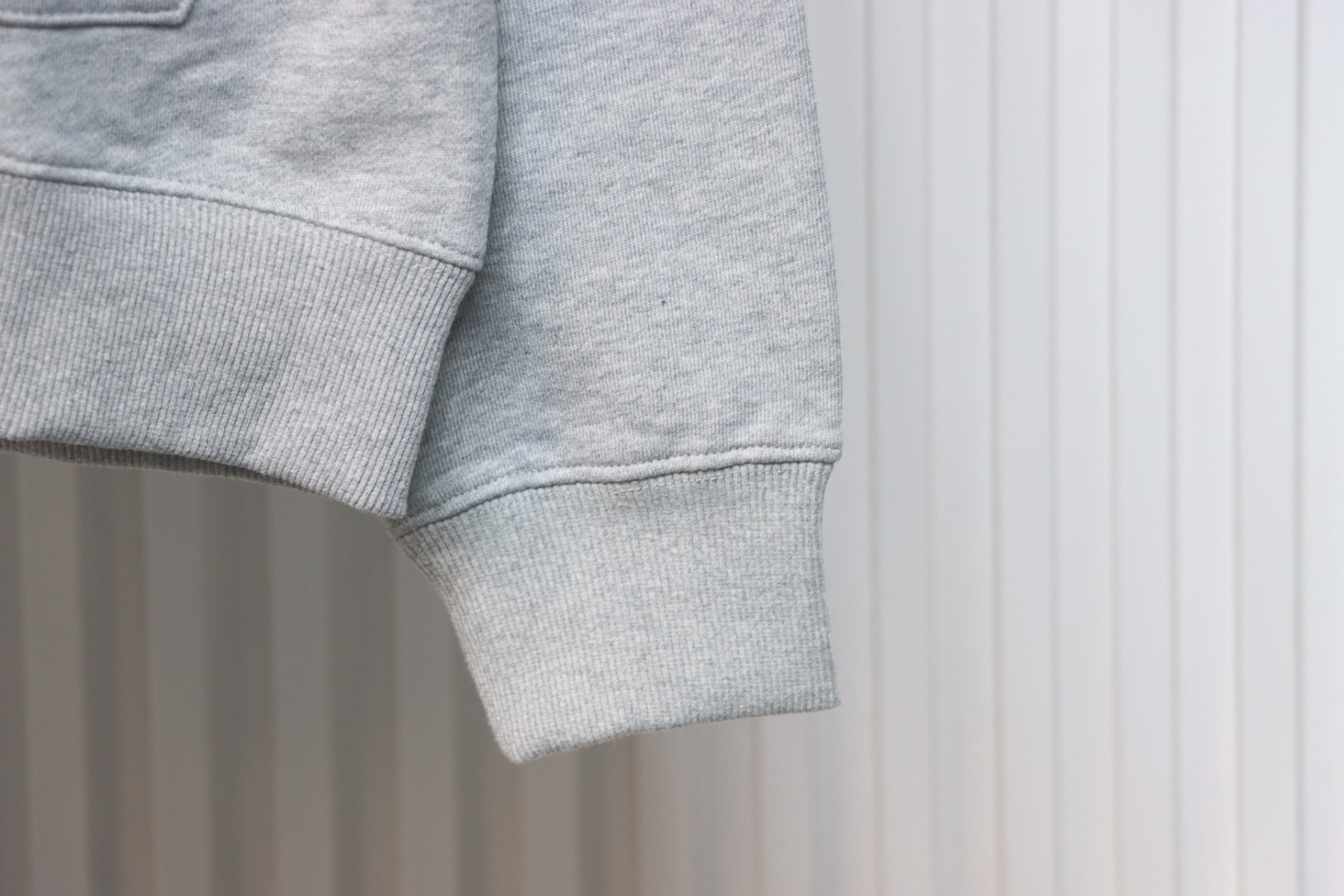 Stone Island Classic Logo Sleeve Patch Zipper Hoodie Gray