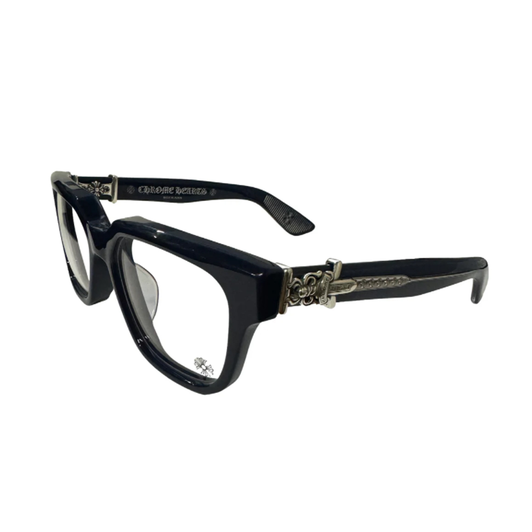 Chrome Hearts Dagger Glasses Frame Matte Black Glasses
