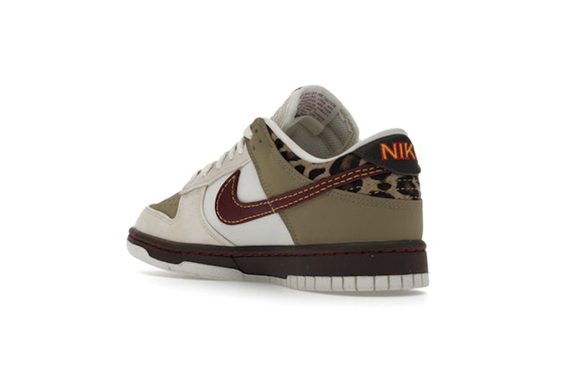 Nike Dunk Low Khaki & Team Red & Pearl White IM6687-262