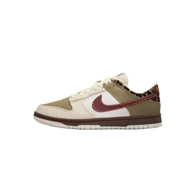 Nike Dunk Low Khaki & Team Red & Pearl White IM6687-262 01