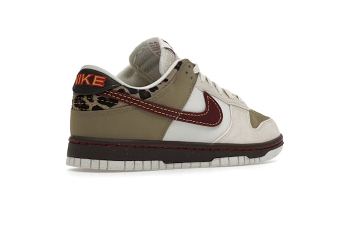 Nike Dunk Low Khaki & Team Red & Pearl White IM6687-262