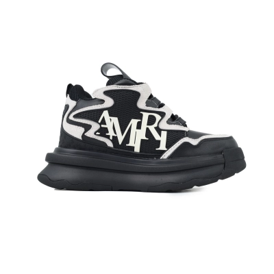 Amiri Platform Elevated Lace-Up Sneakers Black 02