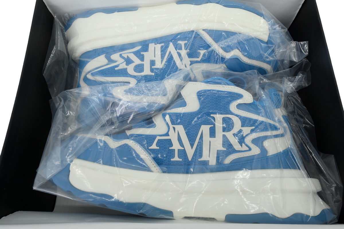 Amiri Platform Elevated Lace-Up Sneakers Blue