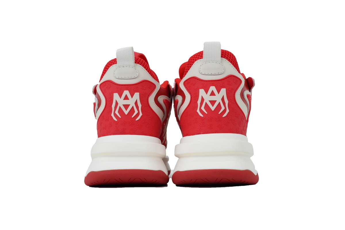 Amiri Platform Elevated Lace-Up Sneakers Red