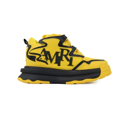 Amiri Platform Elevated Lace-Up Sneakers Yellow 02
