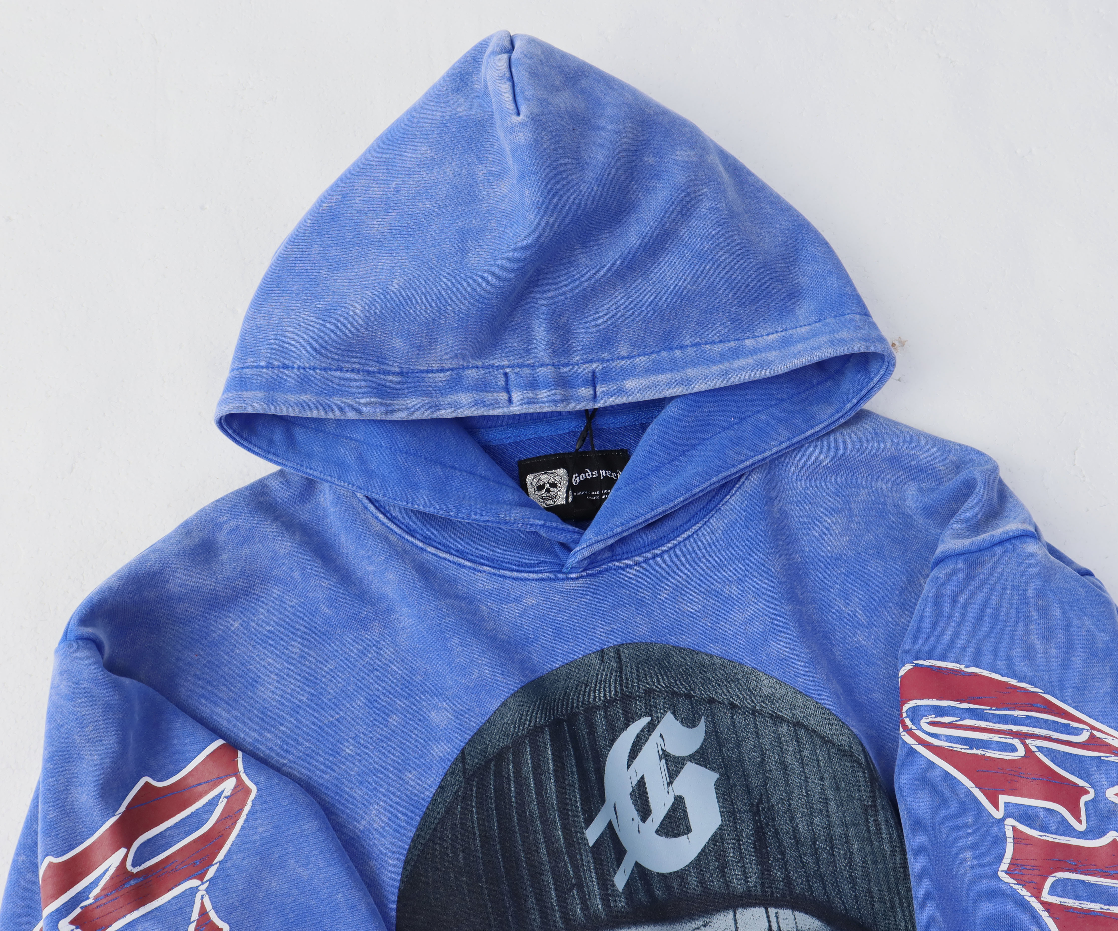 Godspeed Balaclava Szn Hoodie #5535 Washed Blue