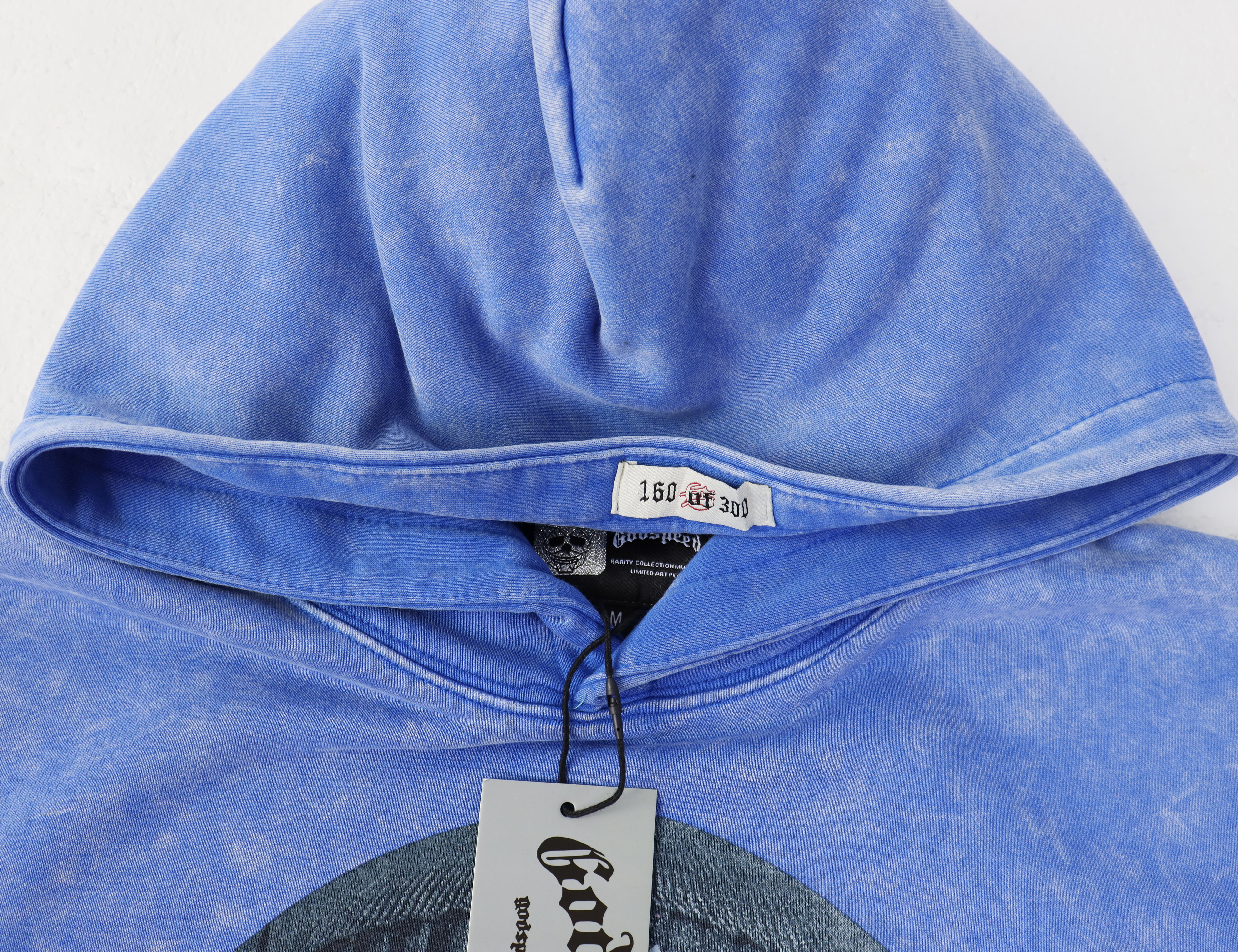 Godspeed Balaclava Szn Hoodie #5535 Washed Blue