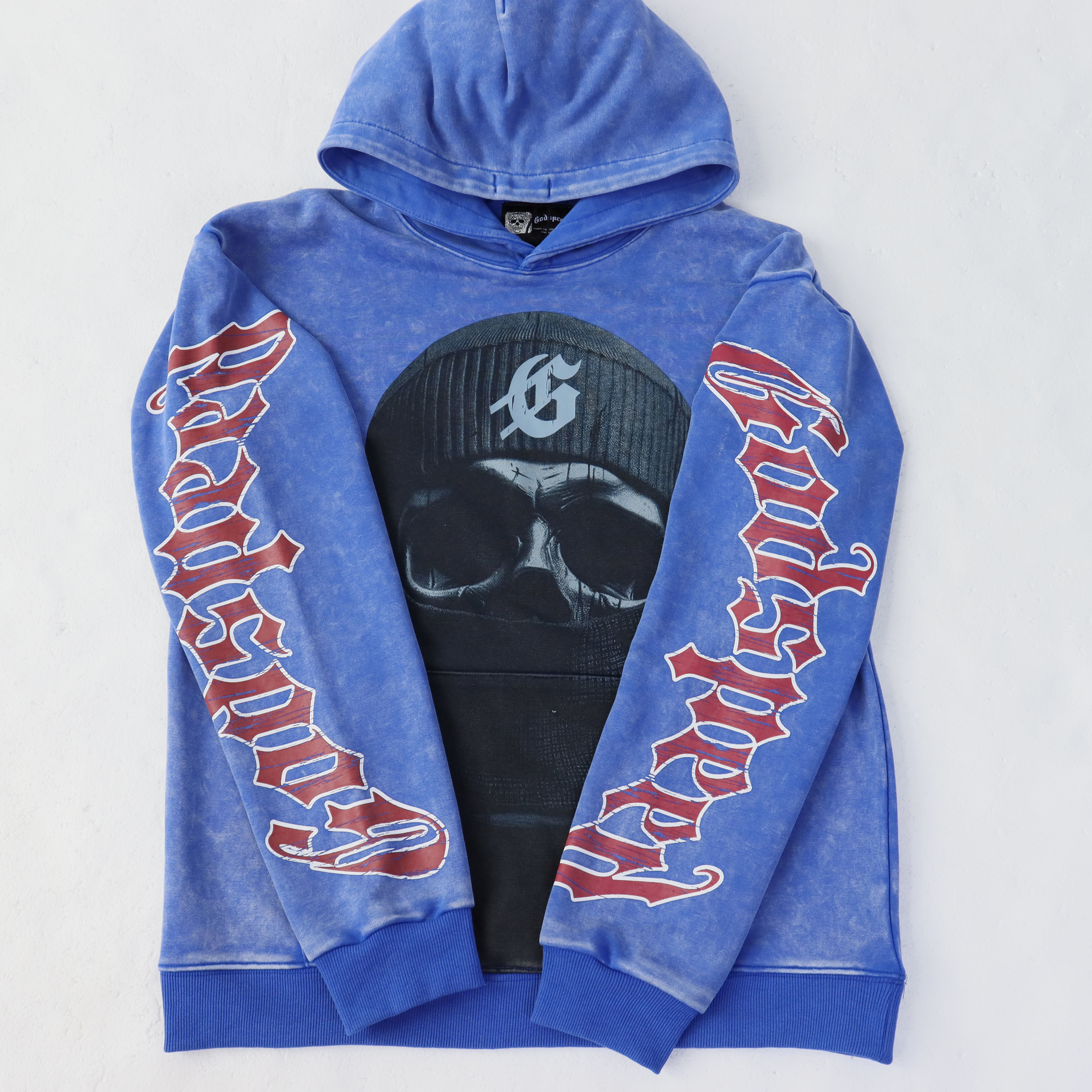 Godspeed Balaclava Szn Hoodie #5535 Washed Blue