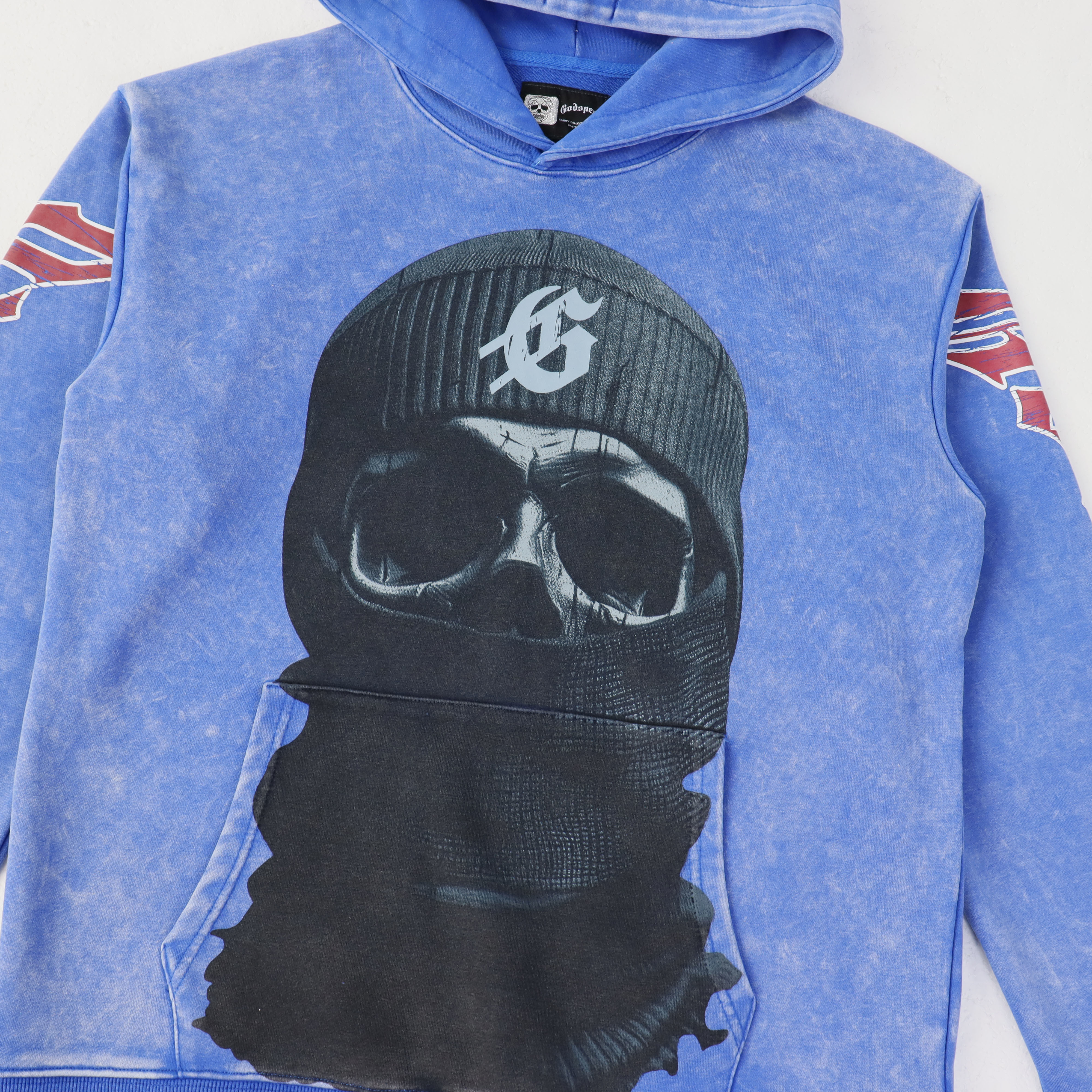 Godspeed Balaclava Szn Hoodie #5535 Washed Blue