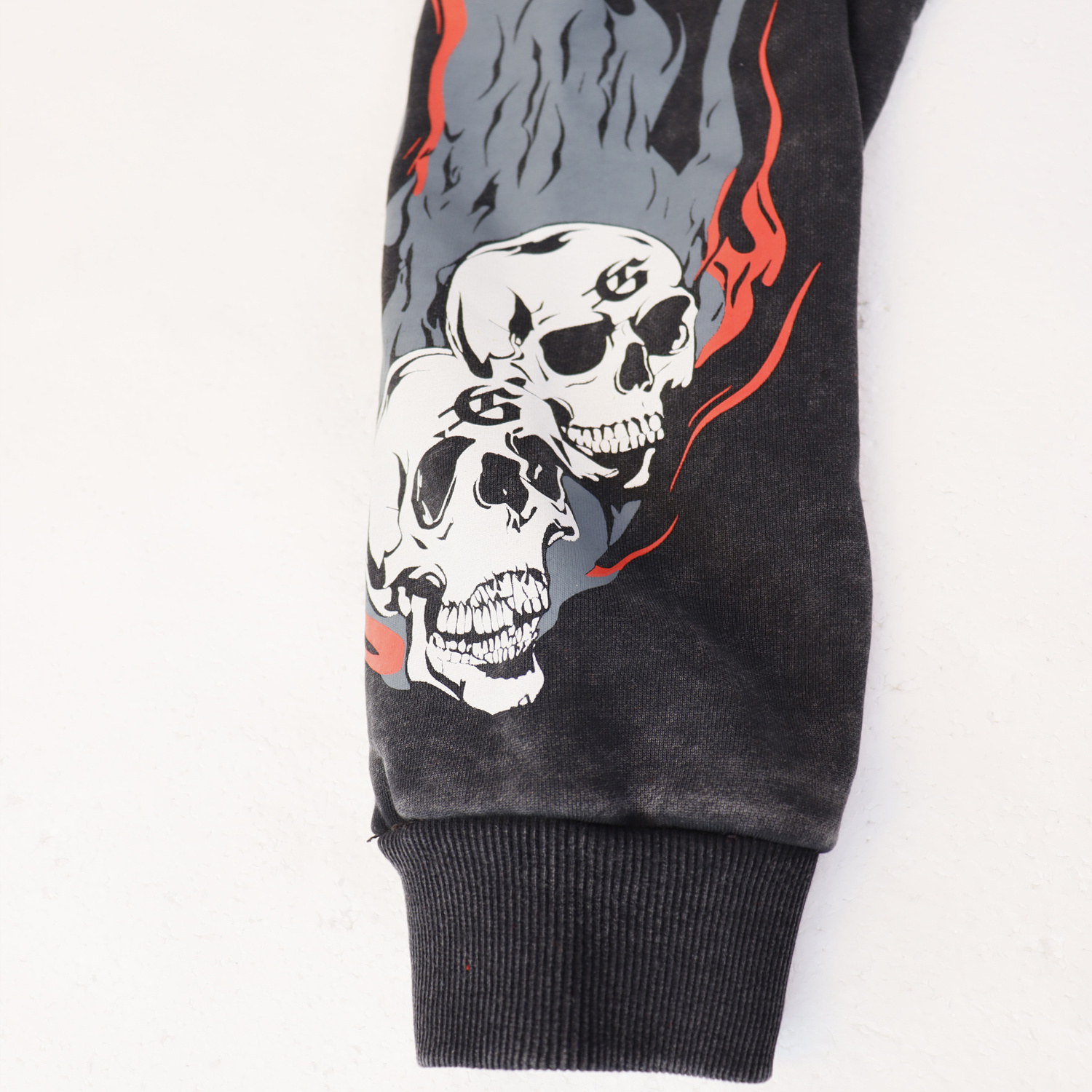 Godspeed Black Monday Hoodie #5537 Washed Black/Red