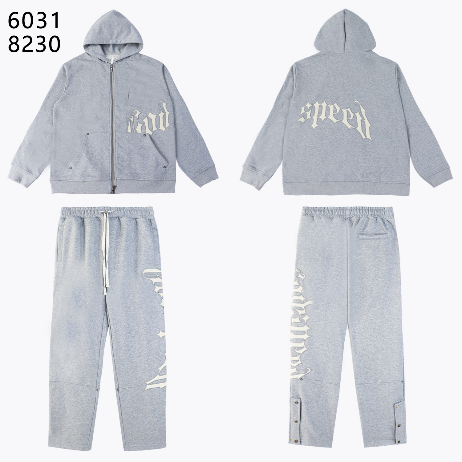 Godspeed OG Logo Sweatsuit G6031-8230 Gray