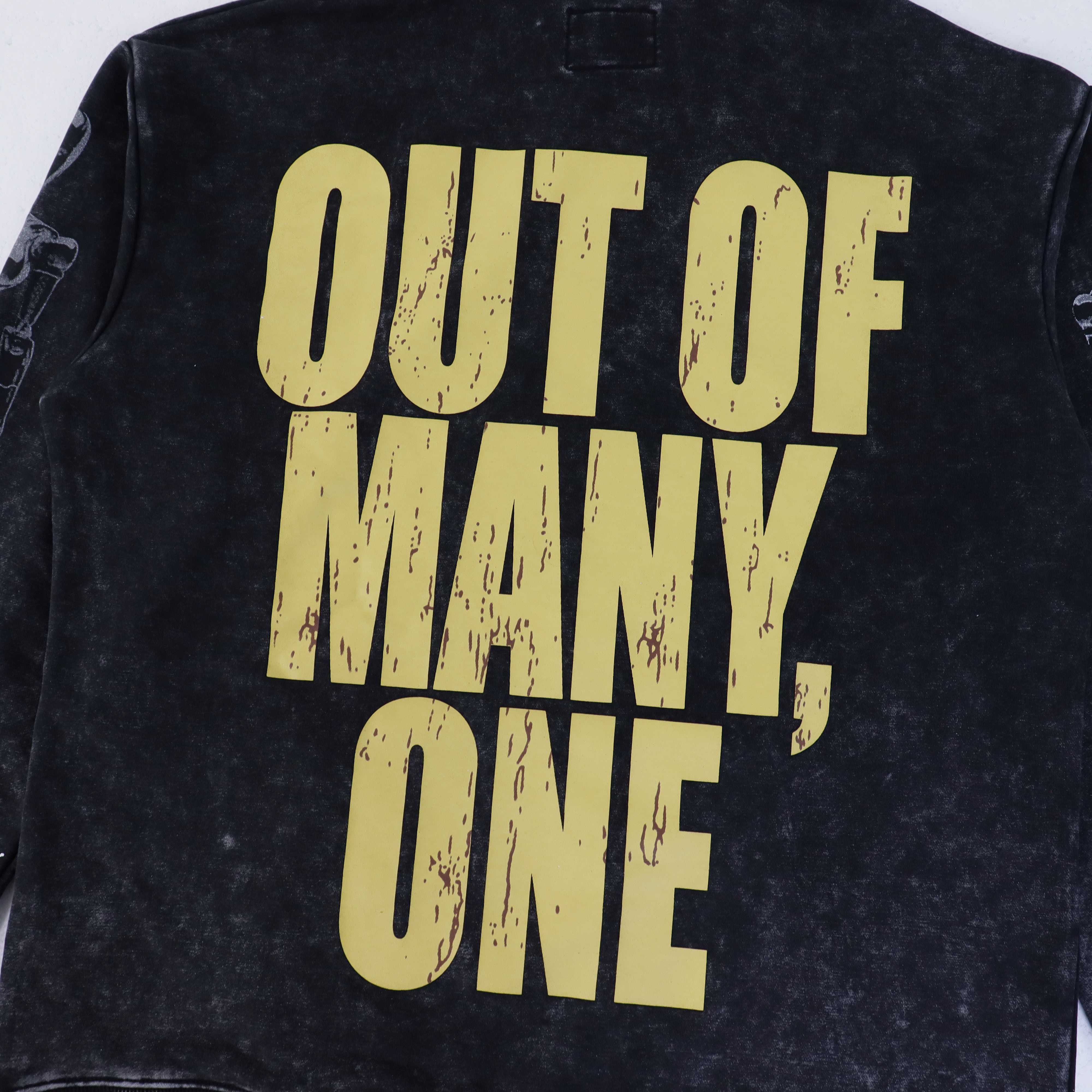 Godspeed Robot Print Hoodie #5536 Washed Black