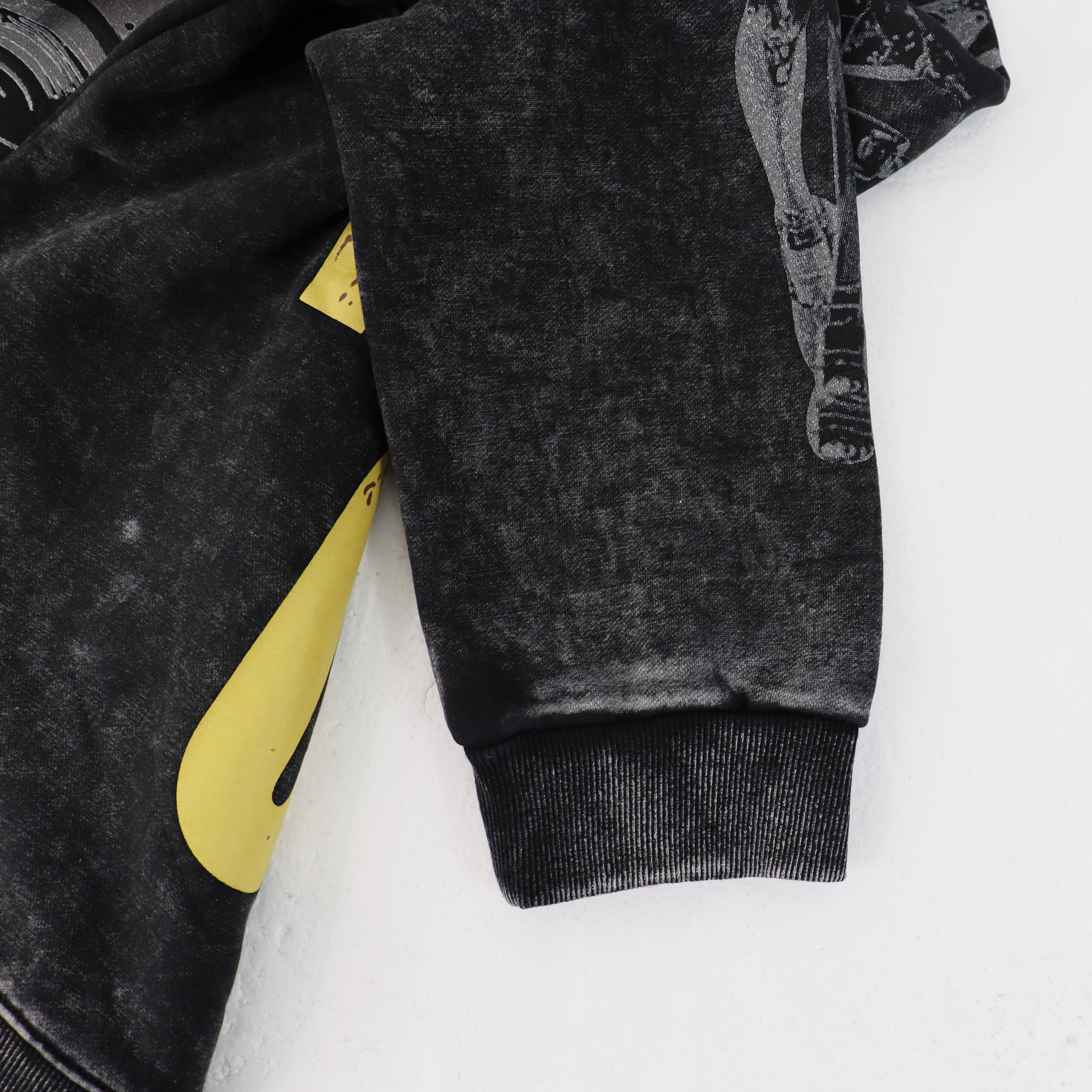 Godspeed Robot Print Hoodie #5536 Washed Black