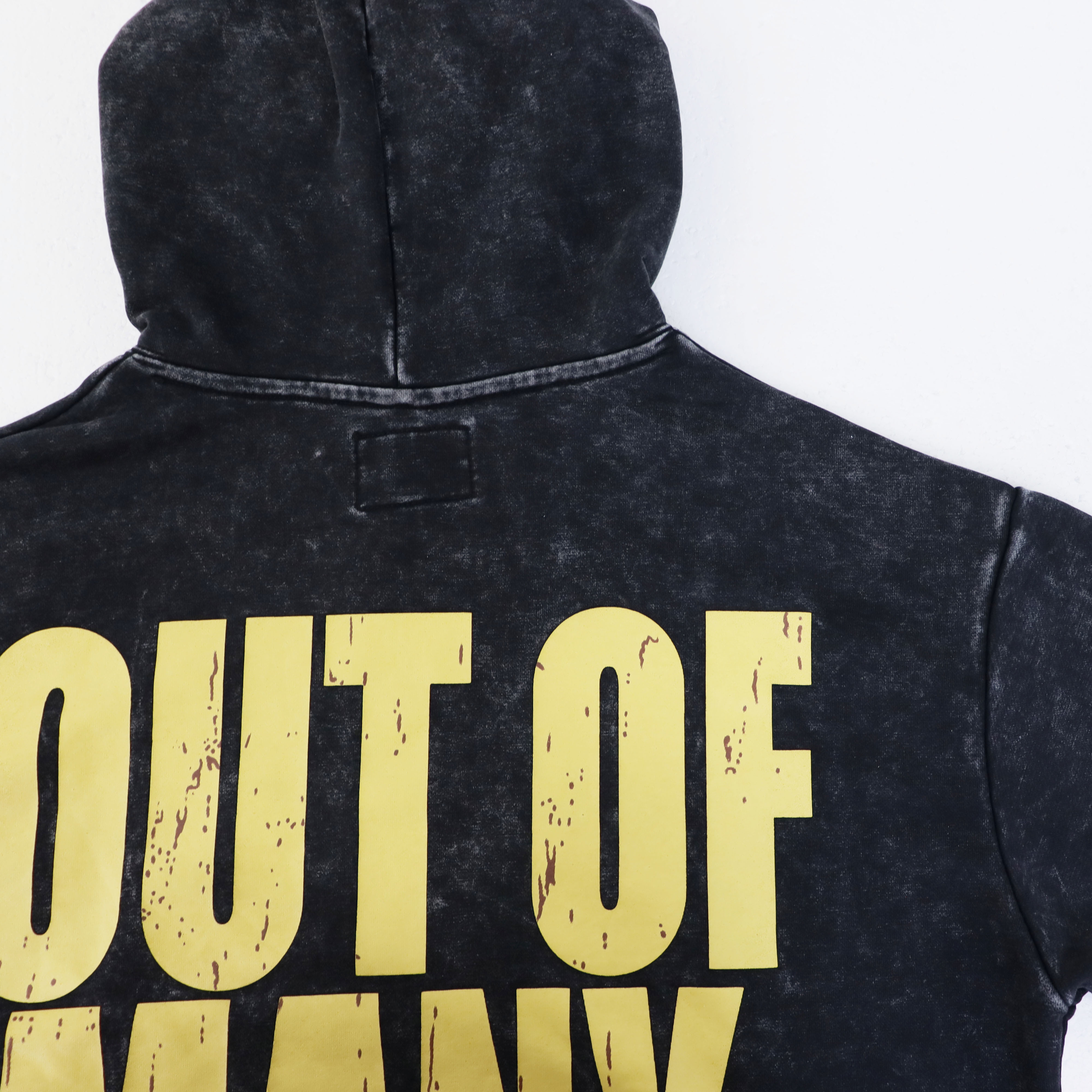 Godspeed Robot Print Hoodie #5536 Washed Black