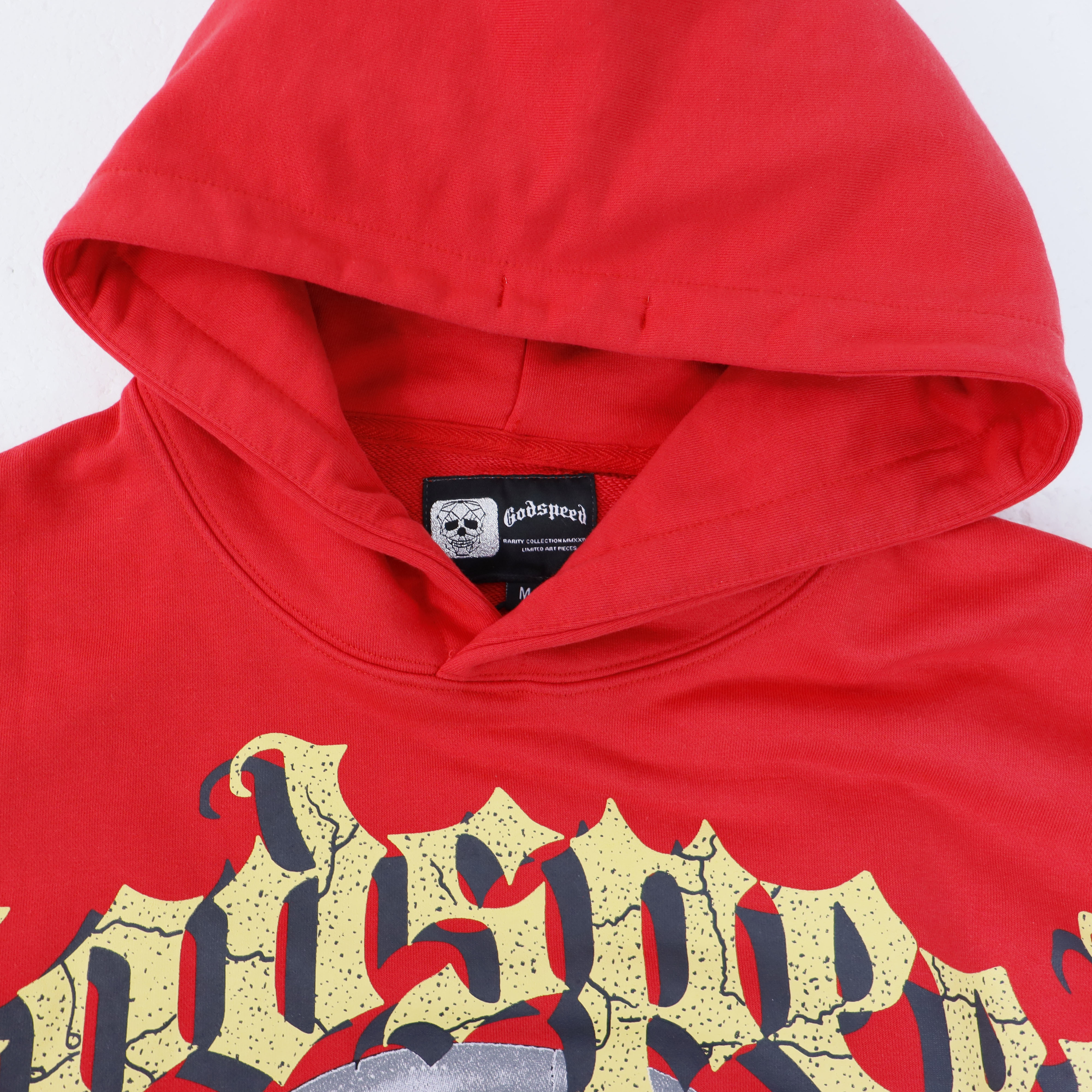 Godspeed Robot Print Hoodie #5536 Washed Red