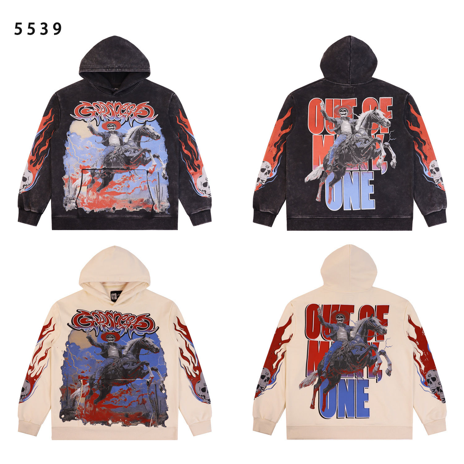 Godspeed Thoroughbred Hoodie #5539 Washed Black/Apricot