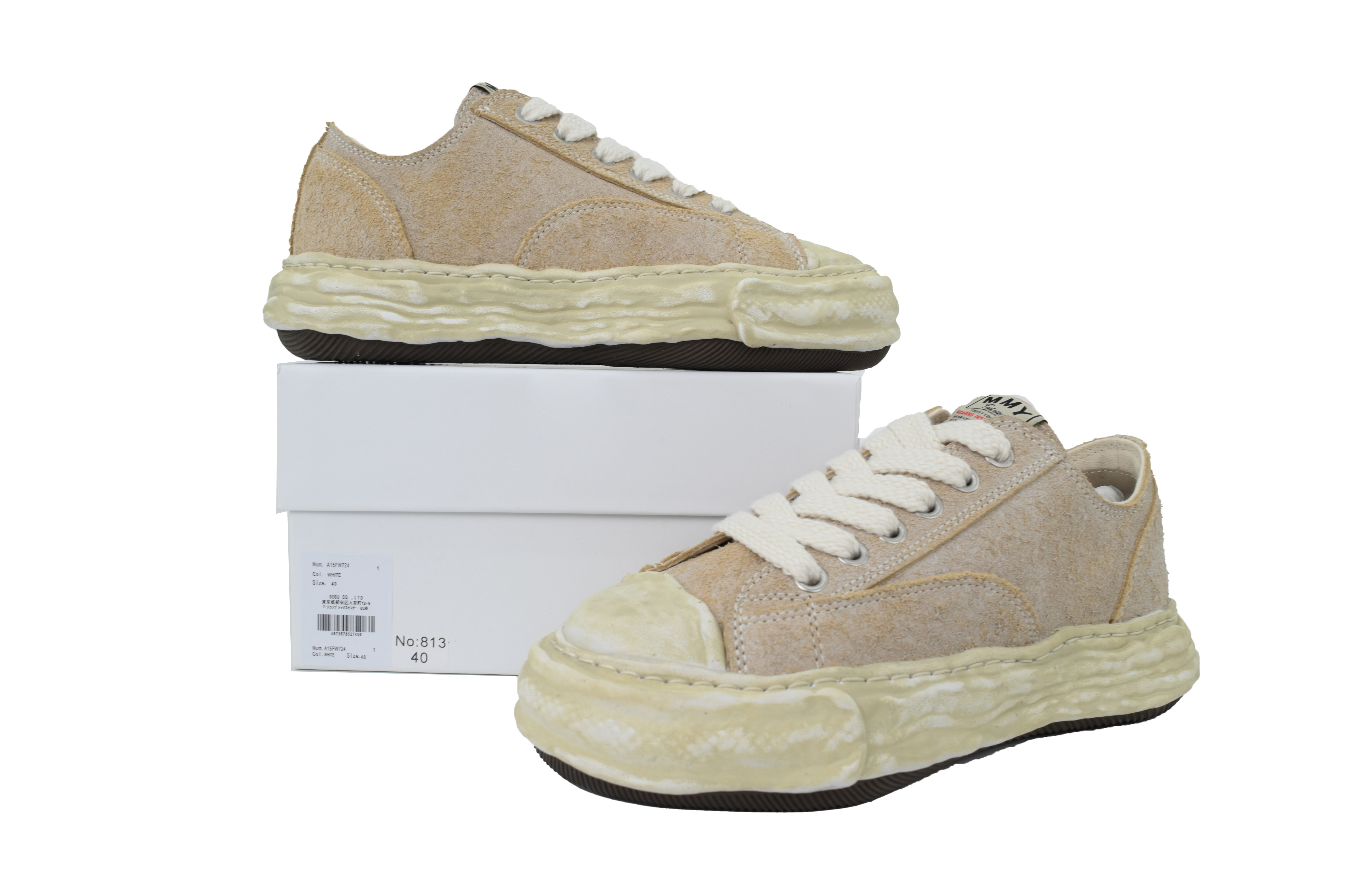 Mihara Yasuhiro Retro Mud Dye Beige NO.813