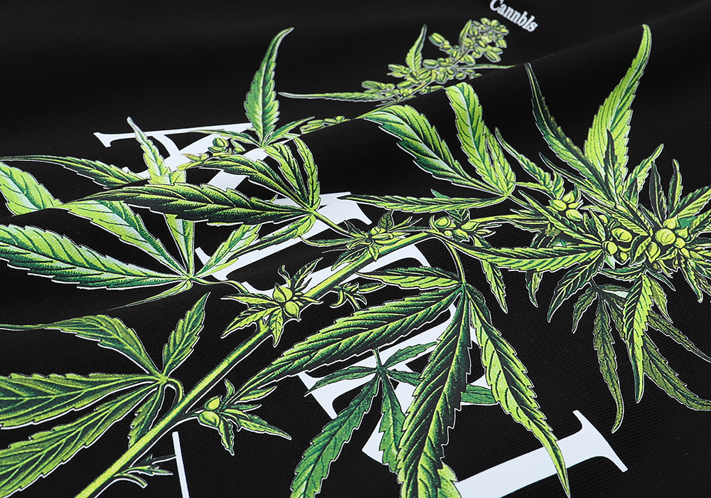 AMIRI Botanical Print Hoodie #9216 Black/White