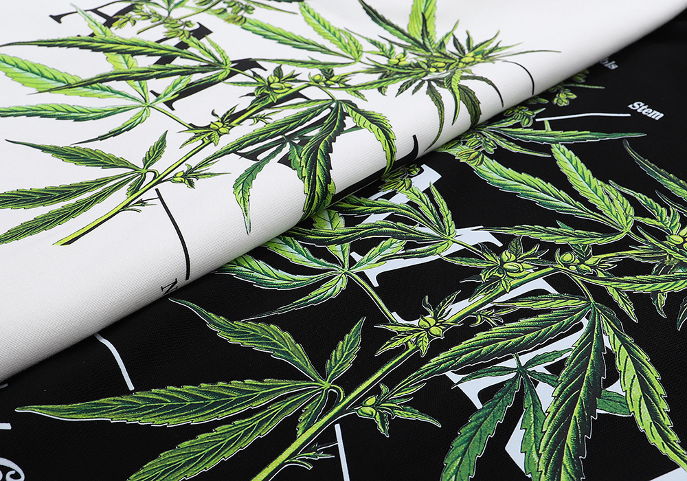 AMIRI Botanical Print Hoodie #9216 Black/White