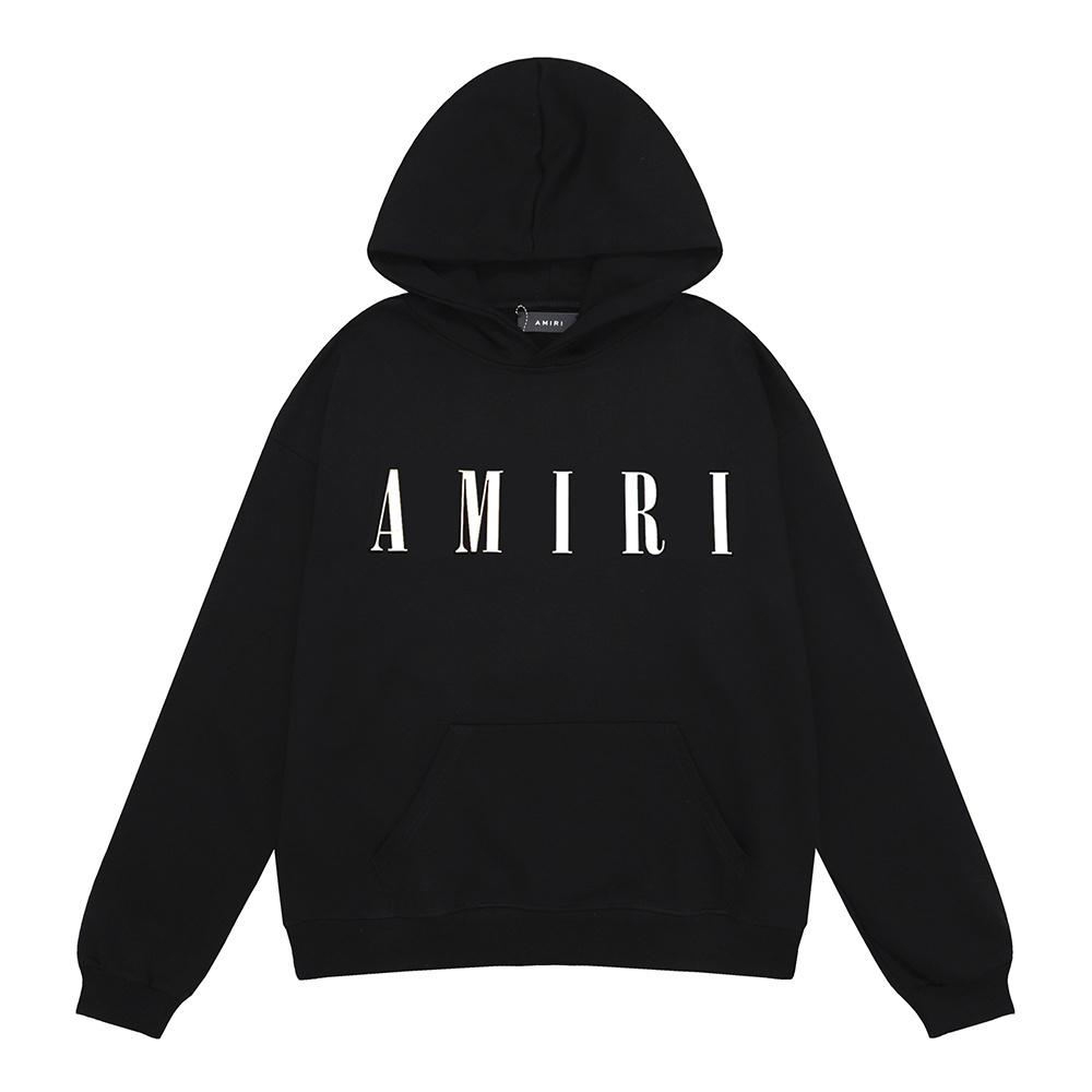 AMIRI Core Logo Hoodie #9201 Black/White