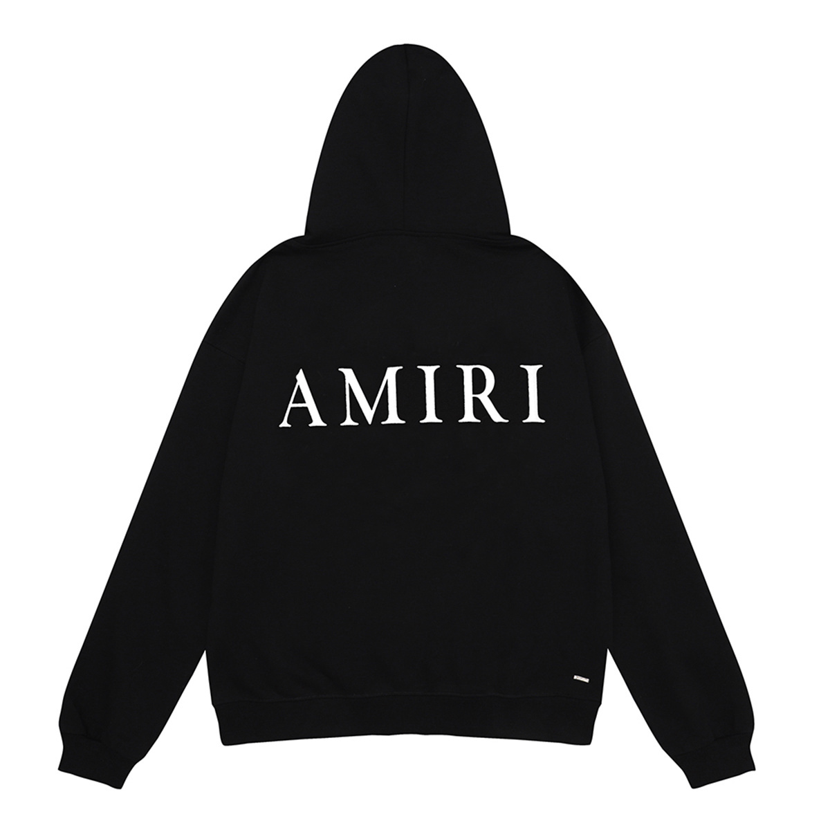 AMIRI M.A. Logo Embroidered Hoodie #9220 Black/White
