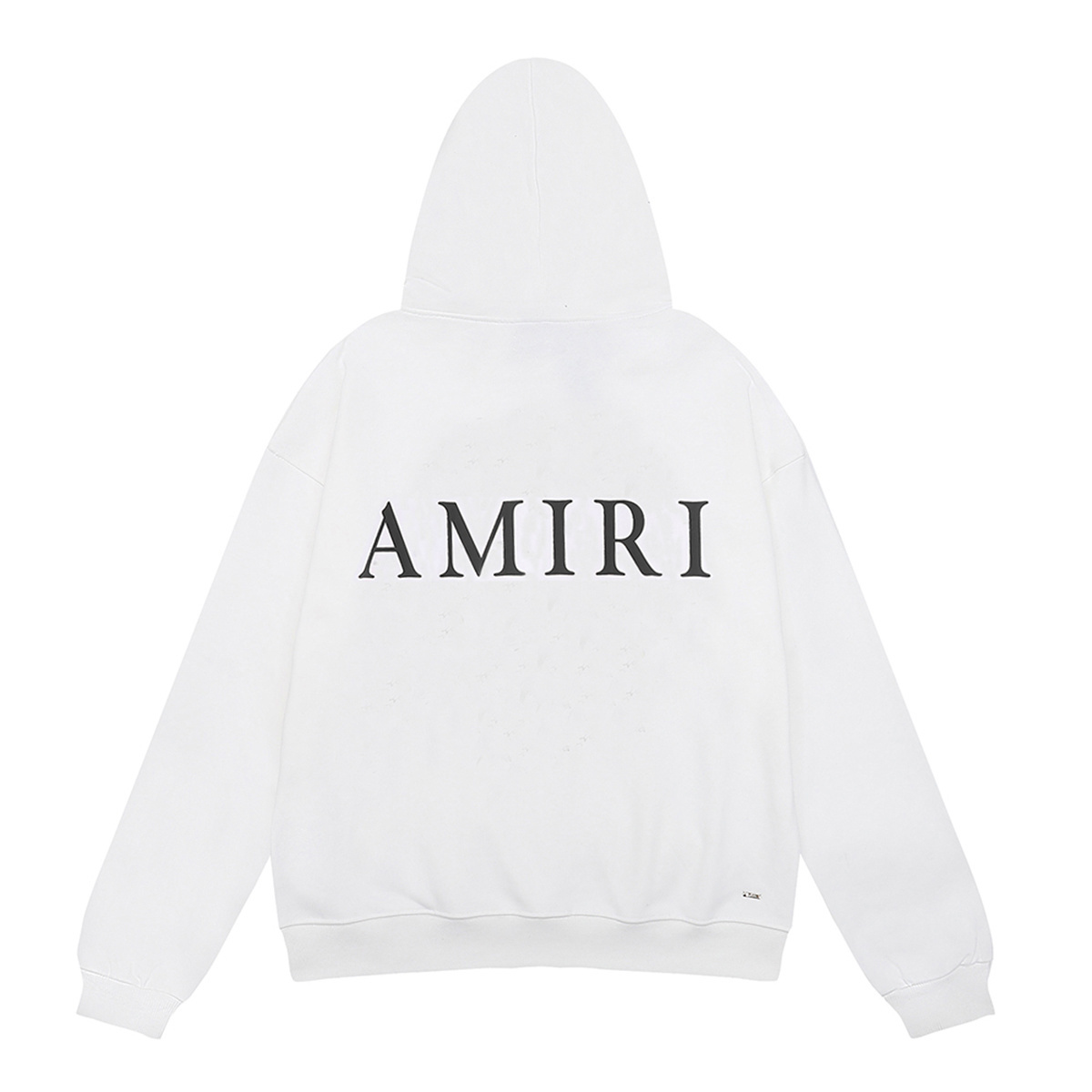 AMIRI M.A. Logo Embroidered Hoodie #9220 Black/White
