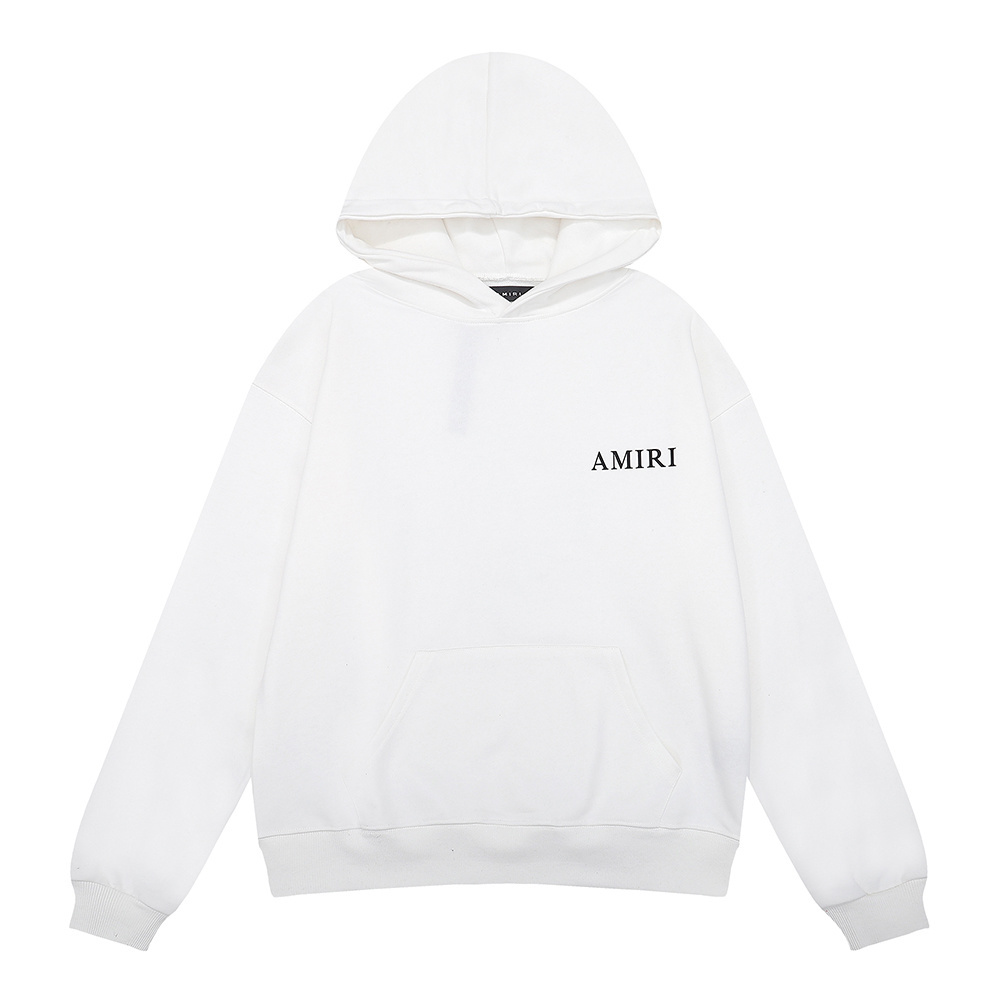 AMIRI Palm Tree Dubai Hoodie #9215 Black/White