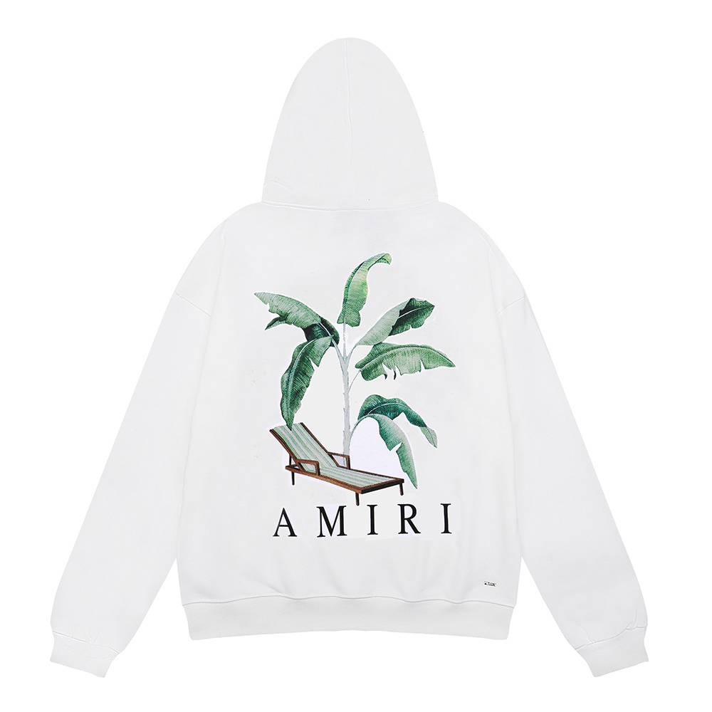 AMIRI Palm Tree Dubai Hoodie #9215 Black/White