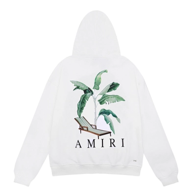 AMIRI Palm Tree Dubai Hoodie #9215 Black/White 02