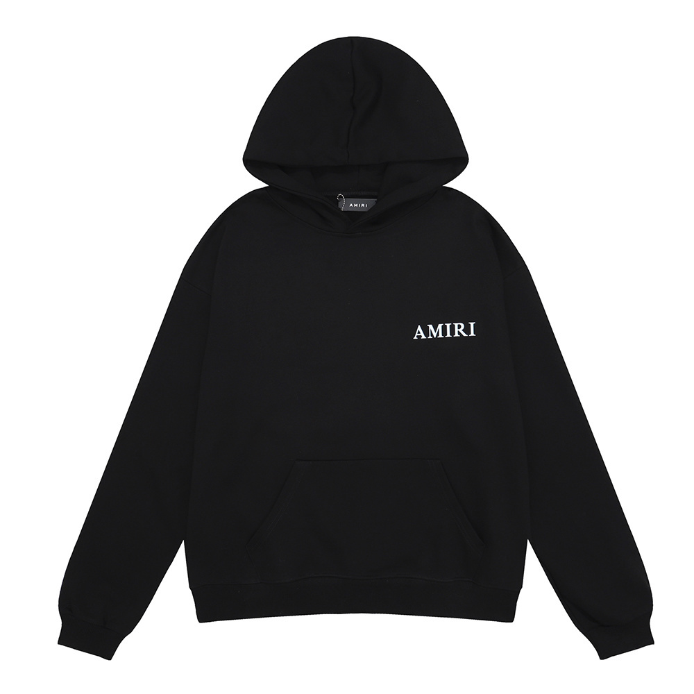 AMIRI Palm Tree Dubai Hoodie #9215 Black/White